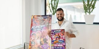Presentación de los horarios del Circo Berlín en Vélez-Málaga con los carteles de Adrenalina 2.0