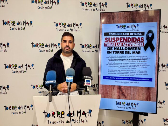 David Segura anuncia la suspensión de Halloween en Torre del Mar David Segura anuncia el Halloween suspendido en Torre del Mar y Caleta de Vélez junto al comunicado oficial