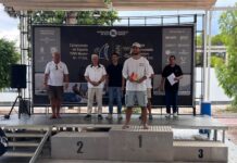 Pablo López Casquero conquista en el Mar Menor el Nacional juvenil de Finn Pablo López Casquero, campeón de España juvenil de Finn, en el podio